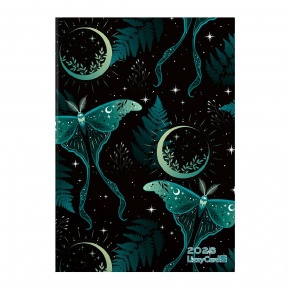 Lizzy napi tervező, B6 design, 2026, MOTH AND MOON