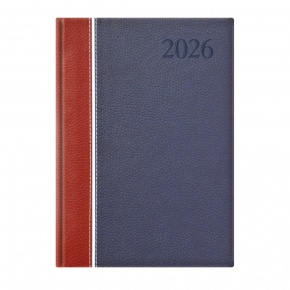 TopTimer Határidőnapló 2026, G021 A5 (Napi beoszt.) BORDÓ-FEHÉR-KÉK