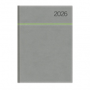 TopTimer Határidőnapló 2026, Y021 A5 (Napi beoszt.) SZÜRKE-ZÖLD