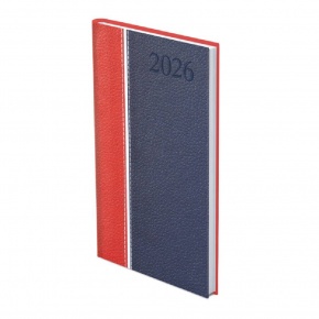 TopTimer Zsebnaptár 2026, G035 (Heti beoszt.) BORDÓ-FEHÉR-KÉK