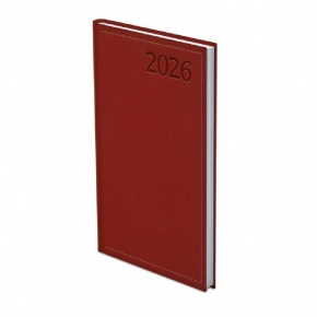TopTimer Zsebnaptár 2026, T035 (Heti beoszt.) BORDÓ