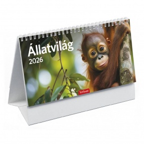 TopTimer T058 Álló asztali naptár 2026, ÁLLATVILÁG