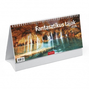 TopTimer T066 Álló asztali naptár 2026, FANTASZTIKUS TÁJAK