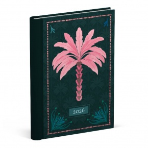 Mega-Papír Határidőnapló 2026 Fragile Palm, black