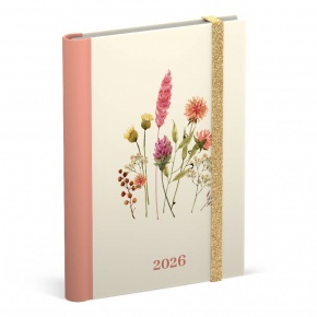 Mega-Papír Határidőnapló 2026 Flowers Krém