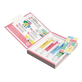 STABILO swing cool Book Wallet szövegkiemelő – 4 darabos készlet – ideális a STABILO Highlight Apphoz