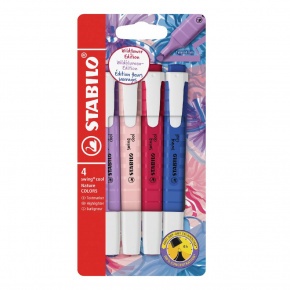 STABILO swing cool NatureCOLORS Wildflowers Edition szövegkiemelő készlet 4 db-os