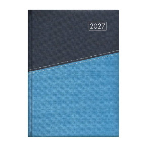 TopTimer Határidőnapló 2027, D021 A5 (Napi beoszt.) KÉK-VILÁGOSKÉK