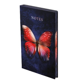 Top Timer N167 A5 Notes jegyzetfüzet, Butterfly Red