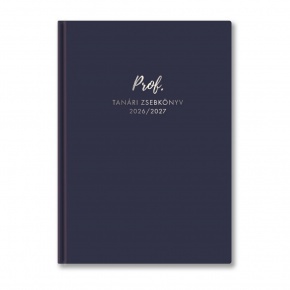 27P100T-402 TopTimer P100 Tanári zsebkönyv, heti beoszt. 2026-2027, KÉK