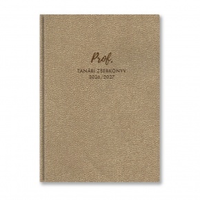 27P100T-A15 TopTimer P100 Tanári zsebkönyv, heti beoszt. 2026-2027, ARANY BUBBLE