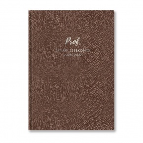 27P100T-B01 TopTimer P100 Tanári zsebkönyv, heti beoszt. 2026-2027, BRONZ