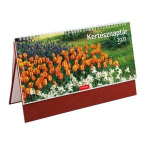Top Timer T054 KERTÉSZ Álló asztali naptár 2027, BORDÓ