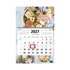 Top Timer T081 Speditőrnaptár 2027, 1 tömb, VIRÁGOK