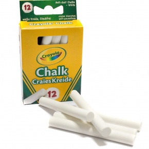 Crayola 12 db Táblakréta, pormentes, fehér