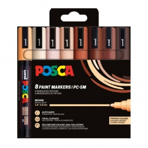 Uni Posca PC-5M 8db-os készlet PORTRÉ SZÍNEK PFP