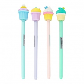 Stylex zselés toll, muffinos, 4 féle