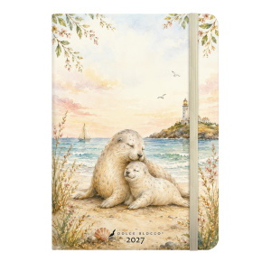 Dolce Blocco határidőnapló,  Secret Calendar B6, heti 2027 Sea Hugs