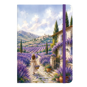 Dolce Blocco határidőnapló,  Secret Planner 13x20cm, heti 2027 Lavender Provence