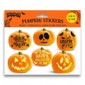 35335-PUMC Eurowrap matrica, Halloween tökre, 6-féle minta (5)