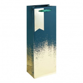 Eurowrap italtasak, (12,7x35,5x9 cm) zöld, arany ombre (6)