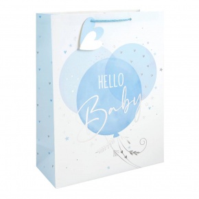 Eurowrap ajándéktasak (33x45,5x15 cm) Baby, kék (6)