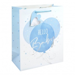 Eurowrap ajándéktasak (26,5x33x14 cm) Baby, kék (6)