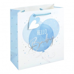 Eurowrap ajándéktasak (21,5x25x10 cm) Baby, kék (6)