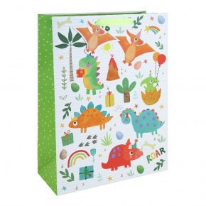 Eurowrap ajándéktasak (33x45,5x15 cm) dinós (6)