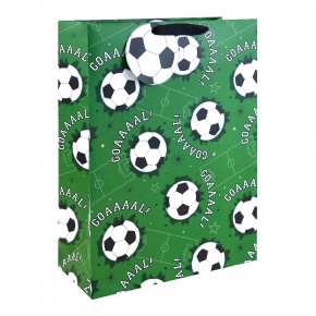 Eurowrap ajándéktasak (33x45,5x15 cm) focis (6)