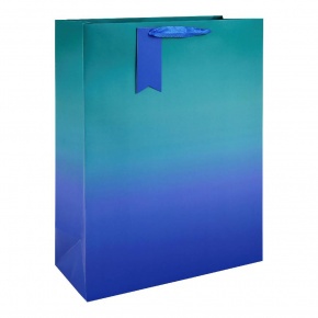 Eurowrap ajándéktasak (33x45,5x15 cm) kék ombre (6)