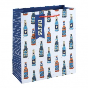 Eurowrap ajándéktasak (21,5x25x10 cm) sörösüveges (6)