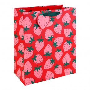 Eurowrap ajándéktasak (26,5x33x14 cm) epres (6)