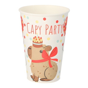 Papstar papírpohár (0,2l, 10db) 9,7 cm, Capy Party (6)