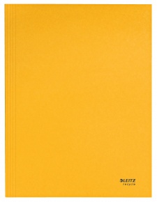 Leitz 3-pólyás mappa, A4, karton, sárga, Recycle