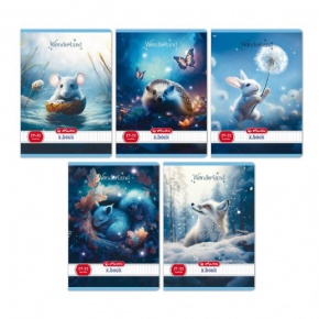 Herlitz füzet A5/27-32 kockás Wonderland