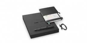 Lamy safari ncode szett, digitális toll + notesz, all black, 744