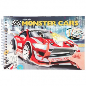 TOPModel kreatív matricás album, Monster Cars