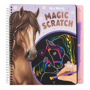 TOPModel kreatív kifestő, kaparós ceruzával, Miss Melody, Magic Scratch (5)