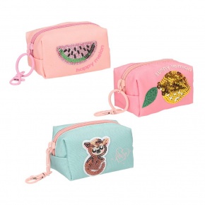 TOPModel mini pénztárca kulcstartóval (8,5x5x5 cm) 3-féle, JUICY (5)