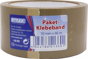 Stylex csomagoló ragasztószalag 66m x 5cm, barna