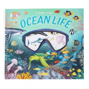 TOPModel kreatív matricás füzet, tengeri állatok, Ocean Life (5)