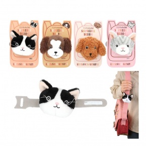 TOPModel mini plüss állat, hátizsákra tehető, pánttal, névtáblával, 4-féle (6)