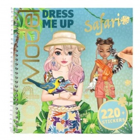 TOPModel matricás öltöztető füzet, Dress Me Up, Safari, (6)