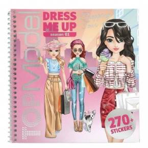TOPModel matricás öltöztető füzet, Shopping Tour, Dress me up (6)