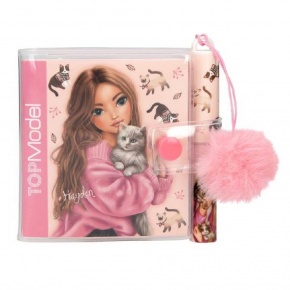 413885 TOPModel mini notesz golyóstollal, 2-féle, barátnős, FUR EVER FRIENDS (5)