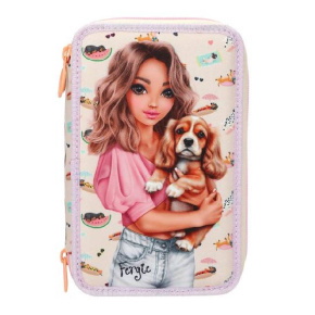 TOPModel töltött tolltartó, 3-emeletes, lány kutyával SUNNY DOG (6)