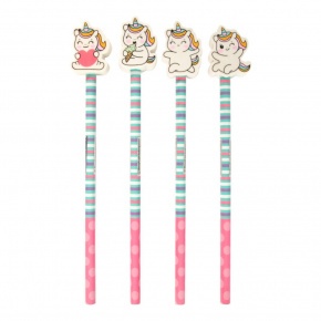 Stylex ceruza, unikornis radírral, 4-féle