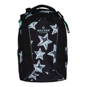 Schneiders Walker hátizsák, fekete, csillagos (29x47x20 cm, 29-34l) Stars, Campus neo (6)