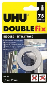 UHU Double tape kétoldalas ragasztószalag fehér